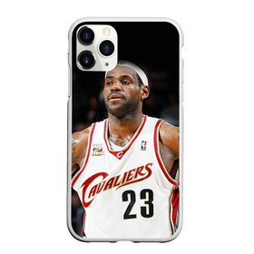 Чехол для iPhone 11 Pro матовый с принтом LeBron James в Кировске, Силикон |  | cleveland cavaliers | lebron james | nba. | баскетбол | баскетболист | джеймс леброн | кливленд кавальерс | нба