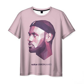 Мужская футболка 3D с принтом LeBron James в Кировске, 100% полиэфир | прямой крой, круглый вырез горловины, длина до линии бедер | cleveland cavaliers | lebron james | nba. | баскетбол | баскетболист | джеймс леброн | кливленд кавальерс | нба