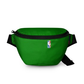 Поясная сумка 3D с принтом Boston Celtics в Кировске, 100% полиэстер | плотная ткань, ремень с регулируемой длиной, внутри несколько карманов для мелочей, основное отделение и карман с обратной стороны сумки застегиваются на молнию | boston celtics | бостон | бостон селтикс | нба | селтикс