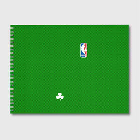 Альбом для рисования с принтом Boston Celtics в Кировске, 100% бумага
 | матовая бумага, плотность 200 мг. | boston celtics | бостон | бостон селтикс | нба | селтикс
