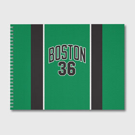 Альбом для рисования с принтом Boston Celtics 36 в Кировске, 100% бумага
 | матовая бумага, плотность 200 мг. | 36 | boston celtics | shaquille oneal | бостон | бостон селтикс | нба | селтикс | шакил онил