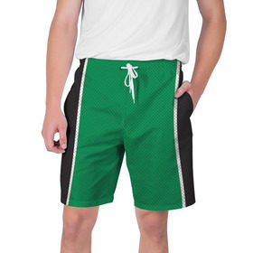 Мужские шорты 3D с принтом Boston Celtics в Кировске,  полиэстер 100% | прямой крой, два кармана без застежек по бокам. Мягкая трикотажная резинка на поясе, внутри которой широкие завязки. Длина чуть выше колен | boston celtics | бостон | бостон селтикс | нба | селтикс