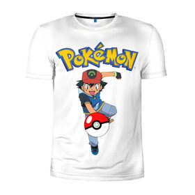 Мужская футболка 3D спортивная с принтом Pokemon / Ash Ketchum в Кировске, 100% полиэстер с улучшенными характеристиками | приталенный силуэт, круглая горловина, широкие плечи, сужается к линии бедра | go | pokemon | го | игра | мультфильм | покемон | эш кетчум