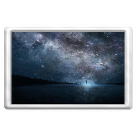 Магнит 45*70 с принтом Звездное небо в Кировске, Пластик | Размер: 78*52 мм; Размер печати: 70*45 | вселенная | галактика | звезды | небо | ночь