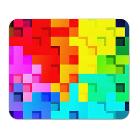 Коврик прямоугольный с принтом Pixel-Fon в Кировске, натуральный каучук | размер 230 х 185 мм; запечатка лицевой стороны | Тематика изображения на принте: кубики | пиксель | разноцветный | текстура | яркий