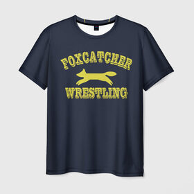 Мужская футболка 3D с принтом Foxcather team в Кировске, 100% полиэфир | прямой крой, круглый вырез горловины, длина до линии бедер | foxcatcher | freestyle | wrestling | борьба | вольная