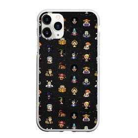 Чехол для iPhone 11 Pro Max матовый с принтом One Piece Pixel art pattern в Кировске, Силикон |  | 8 bit | ace | chopper | luffy | one piece | pattern | pixel art | space | zorro