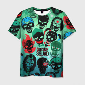 Мужская футболка 3D с принтом Suicide Squad в Кировске, 100% полиэфир | прямой крой, круглый вырез горловины, длина до линии бедер | harley quinn | suicide squad | харли квинн