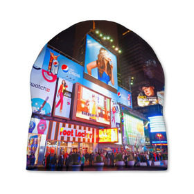 Шапка 3D с принтом Авеню стрит в Кировске, 100% полиэстер | универсальный размер, печать по всей поверхности изделия | америка | город | европа | китай | красота | новинки | ночь | огонь | пейзаж | свет