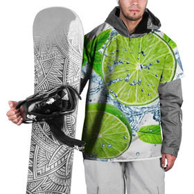 Накидка на куртку 3D с принтом Свежесть лайма в Кировске, 100% полиэстер |  | Тематика изображения на принте: бармен | витамины | диета | коктель | куб | лед | мороз | новинки | холодный | цвет