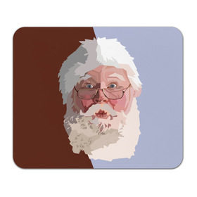 Коврик прямоугольный с принтом Санта Клаус в стиле WPAP в Кировске, натуральный каучук | размер 230 х 185 мм; запечатка лицевой стороны | Тематика изображения на принте: веселье | дед мороз | новый год | праздник | санта