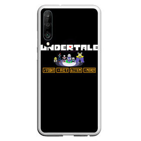 Чехол для Honor P30 с принтом Undertale 4 в Кировске, Силикон | Область печати: задняя сторона чехла, без боковых панелей | альфис | андайн | андертейл | асгор | дримурр | меттатон | папирус | подземелье | санс | ториэль | флауи | фриск