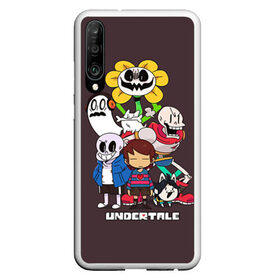 Чехол для Honor P30 с принтом Undertale 3 в Кировске, Силикон | Область печати: задняя сторона чехла, без боковых панелей | альфис | андайн | андертейл | асгор | дримурр | меттатон | папирус | подземелье | санс | ториэль | флауи | фриск