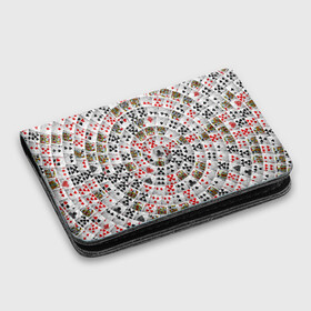 Картхолдер с принтом с принтом Игральные карты 3 в Кировске, натуральная матовая кожа | размер 7,3 х 10 см; кардхолдер имеет 4 кармана для карт; | карты | настольные игры | пасьянс | покер