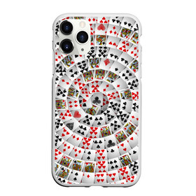 Чехол для iPhone 11 Pro матовый с принтом Игральные карты 3 в Кировске, Силикон |  | карты | настольные игры | пасьянс | покер