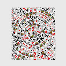 Тетрадь с принтом Игральные карты 3 в Кировске, 100% бумага | 48 листов, плотность листов — 60 г/м2, плотность картонной обложки — 250 г/м2. Листы скреплены сбоку удобной пружинной спиралью. Уголки страниц и обложки скругленные. Цвет линий — светло-серый
 | Тематика изображения на принте: карты | настольные игры | пасьянс | покер
