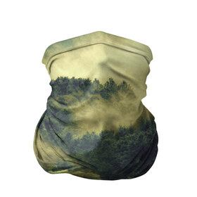 Бандана-труба 3D с принтом туманный лес в Кировске, 100% полиэстер, ткань с особыми свойствами — Activecool | плотность 150‒180 г/м2; хорошо тянется, но сохраняет форму | горы | лес | море | охота | приключения | природа | рыбалка | свобода | скалы | туман | туризм | экстрим