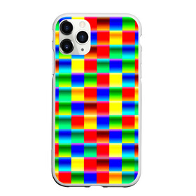 Чехол для iPhone 11 Pro матовый с принтом Кубики в Кировске, Силикон |  | Тематика изображения на принте: абстракция | кубики | пиксели | плитка | разноцветный | яркий