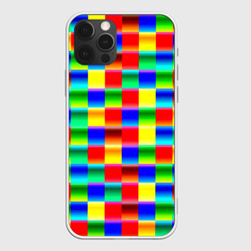 Чехол для iPhone 12 Pro Max с принтом Кубики в Кировске, Силикон |  | Тематика изображения на принте: абстракция | кубики | пиксели | плитка | разноцветный | яркий