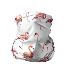 Бандана-труба 3D с принтом Узор из фламинго в Кировске, 100% полиэстер, ткань с особыми свойствами — Activecool | плотность 150‒180 г/м2; хорошо тянется, но сохраняет форму | животные | мозаика | птицы | узор | фауна | фламинго