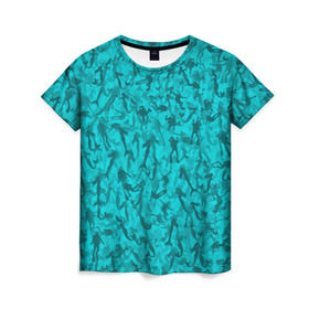Женская футболка 3D с принтом Аквалангисты и русалки в Кировске, 100% полиэфир ( синтетическое хлопкоподобное полотно) | прямой крой, круглый вырез горловины, длина до линии бедер | вода | море | океан | охота | рыба | рыбак | рыбалка