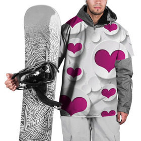 Накидка на куртку 3D с принтом серца в Кировске, 100% полиэстер |  | Тематика изображения на принте: сердце