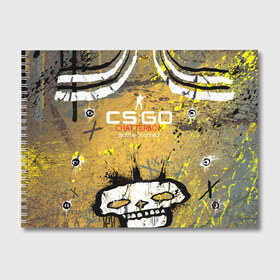 Альбом для рисования с принтом csgo - Chatterbox style Battle-Scarred (Щелкунчик Закалённое в боях) в Кировске, 100% бумага
 | матовая бумага, плотность 200 мг. | chatterbox | cs | csgo | го | кс | щелкунчик