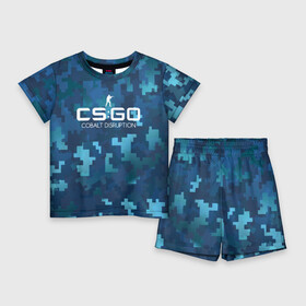 Детский костюм с шортами 3D с принтом cs:go   Cobalt Disruption (Ржавый кобальт) в Кировске,  |  | cobalt | cs | csgo | desert | disruption | eagle | го | кобальт | кс | ржавый