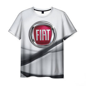 Мужская футболка 3D с принтом FIAT в Кировске, 100% полиэфир | прямой крой, круглый вырез горловины, длина до линии бедер | fiat | авто | автомобиль | водитель | машина | тачка | фиат