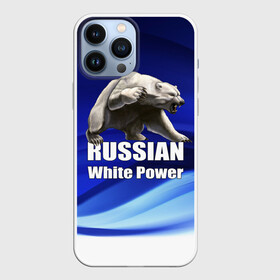 Чехол для iPhone 13 Pro Max с принтом Russian white power в Кировске,  |  | Тематика изображения на принте: медведь | патриот | русский | русы | русь | сила | славяне