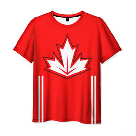 Мужская футболка 3D с принтом Сборная Канады по хоккею 2016 в Кировске, 100% полиэфир | прямой крой, круглый вырез горловины, длина до линии бедер | world cup hockey | брент бёрс | вратарь | дрю даути | защитник | канада | клюшка | кубок мира | нападающий | петерс билл | сanada | сборная канады | сидни патрик кросби | хоккей | хоккейная форма | шайба