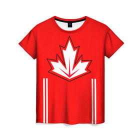 Женская футболка 3D с принтом Сборная Канады по хоккею 2016 в Кировске, 100% полиэфир ( синтетическое хлопкоподобное полотно) | прямой крой, круглый вырез горловины, длина до линии бедер | Тематика изображения на принте: world cup hockey | брент бёрс | вратарь | дрю даути | защитник | канада | клюшка | кубок мира | нападающий | петерс билл | сanada | сборная канады | сидни патрик кросби | хоккей | хоккейная форма | шайба