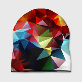 Шапка 3D с принтом Polygon в Кировске, 100% полиэстер | универсальный размер, печать по всей поверхности изделия | геометрия | полигоны | разноцветный | яркий