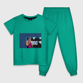 Детская пижама хлопок с принтом Пловец в Кировске, 100% хлопок |  брюки и футболка прямого кроя, без карманов, на брюках мягкая резинка на поясе и по низу штанин
 | Тематика изображения на принте: swimmer