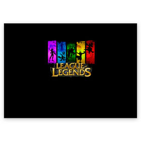 Поздравительная открытка с принтом LOL Heroes 2 в Кировске, 100% бумага | плотность бумаги 280 г/м2, матовая, на обратной стороне линовка и место для марки
 | l.o.l | league of legends | игры | лига легенд | лол