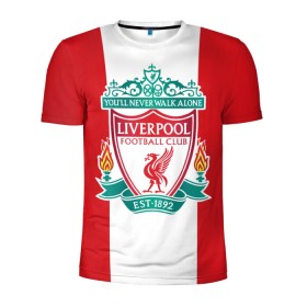 Мужская футболка 3D спортивная с принтом Liverpool FC в Кировске, 100% полиэстер с улучшенными характеристиками | приталенный силуэт, круглая горловина, широкие плечи, сужается к линии бедра | англия | клуб | ливерпуль | фк | футбол | футбольный