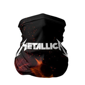 Бандана-труба 3D с принтом Metallica fire в Кировске, 100% полиэстер, ткань с особыми свойствами — Activecool | плотность 150‒180 г/м2; хорошо тянется, но сохраняет форму | металлика