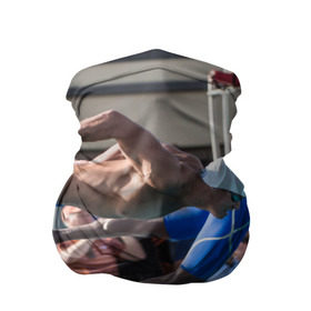 Бандана-труба 3D с принтом Swimmer в Кировске, 100% полиэстер, ткань с особыми свойствами — Activecool | плотность 150‒180 г/м2; хорошо тянется, но сохраняет форму | плавание | пловец. прыжок