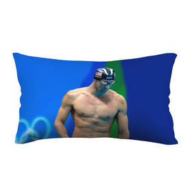 Подушка 3D антистресс с принтом Michael Phelps в Кировске, наволочка — 100% полиэстер, наполнитель — вспененный полистирол | состоит из подушки и наволочки на молнии | бассейн | пловец | чемпион. фелепс