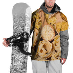 Накидка на куртку 3D с принтом Макарошки в Кировске, 100% полиэстер |  | еда | макароны | текстуры | узоры