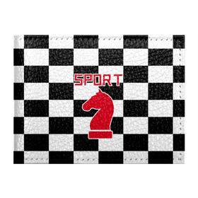 Обложка для студенческого билета с принтом Шахматы это спорт в Кировске, натуральная кожа | Размер: 11*8 см; Печать на всей внешней стороне | Тематика изображения на принте: chess | sport