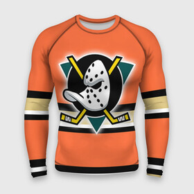 Мужской рашгард 3D с принтом Хоккей 7 в Кировске,  |  | anaheim ducks | nhl | stanley cup | кубок стенли | кубок стэнли | нхл | хоккей | хоккейный клуб