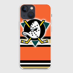 Чехол для iPhone 13 mini с принтом Хоккей 7 в Кировске,  |  | anaheim ducks | nhl | stanley cup | кубок стенли | кубок стэнли | нхл | хоккей | хоккейный клуб