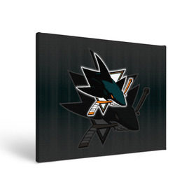 Холст прямоугольный с принтом Хоккей 11 в Кировске, 100% ПВХ |  | nhl | san jose sharks | sharks | stanley cup | кубок стенли | кубок стэнли | нхл | сан хосе | сан хосе шаркс | хоккей | хоккейный клуб | шаркс