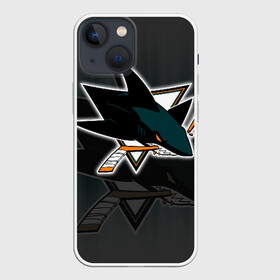 Чехол для iPhone 13 mini с принтом Хоккей 11 в Кировске,  |  | nhl | san jose sharks | sharks | stanley cup | кубок стенли | кубок стэнли | нхл | сан хосе | сан хосе шаркс | хоккей | хоккейный клуб | шаркс