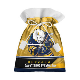 Подарочный 3D мешок с принтом Buffalo Sabres в Кировске, 100% полиэстер | Размер: 29*39 см | buffalo sabres | nhl | stanley cup | баффало сейбрз | буффало | кубок стенли | кубок стэнли | куликов | нхл | хоккей | хоккейный клуб
