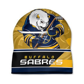 Шапка 3D с принтом Buffalo Sabres в Кировске, 100% полиэстер | универсальный размер, печать по всей поверхности изделия | buffalo sabres | nhl | stanley cup | баффало сейбрз | буффало | кубок стенли | кубок стэнли | куликов | нхл | хоккей | хоккейный клуб