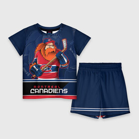 Детский костюм с шортами 3D с принтом Montreal Canadiens в Кировске,  |  | montreal canadiens | nhl | stanley cup | емелин | кубок стенли | кубок стэнли | марков | монреаль | монреаль канадиенс | нхл | радулов | хоккей | хоккейный клуб