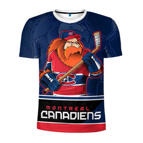 Мужская футболка 3D спортивная с принтом Montreal Canadiens в Кировске, 100% полиэстер с улучшенными характеристиками | приталенный силуэт, круглая горловина, широкие плечи, сужается к линии бедра | montreal canadiens | nhl | stanley cup | емелин | кубок стенли | кубок стэнли | марков | монреаль | монреаль канадиенс | нхл | радулов | хоккей | хоккейный клуб