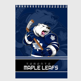 Скетчбук с принтом Toronto Maple Leafs в Кировске, 100% бумага
 | 48 листов, плотность листов — 100 г/м2, плотность картонной обложки — 250 г/м2. Листы скреплены сверху удобной пружинной спиралью | nhl | stanley cup | toronto maple leafs | валиев | кубок стенли | кубок стэнли | мэпл лифс | нхл | сошников | торонто | торонто мейпл лифс | хоккей | хоккейный клуб